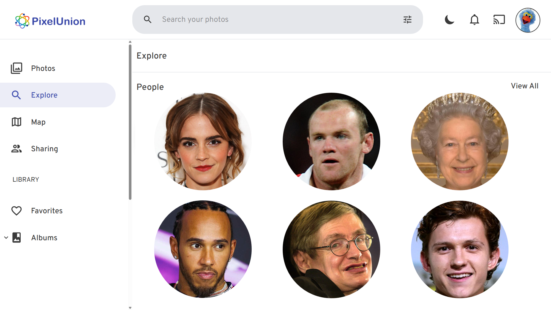 First-class facial recognition